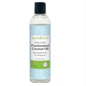 Sky Organics Fractionated Coconut Oil Organic 8 oz/237 ml ~ Sealed